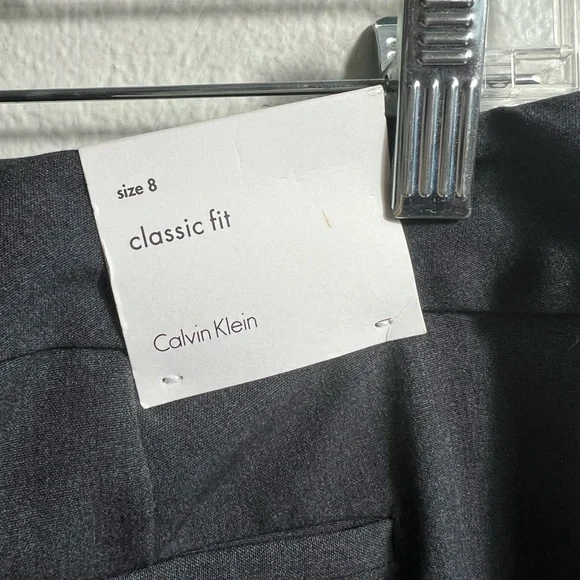 Calvin Klein Women's Classic Charcoal Fit Straight Leg. S 8 NWT - Picture 6 of 13